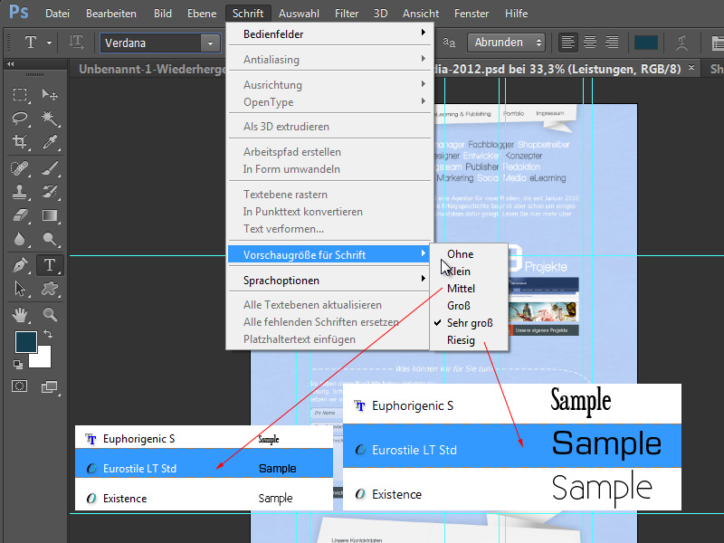 Neue Funktionen In Photoshop Cs6 Schrift Zeichen Und Absatzformate Photoshoptutorials De