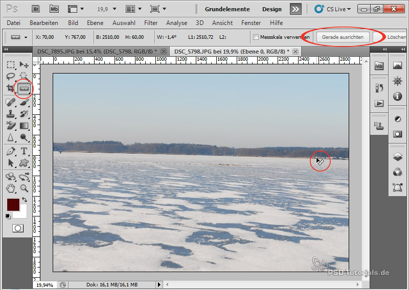 Schiefen Horizont Gerade Ausrichten Photoshoptutorials De