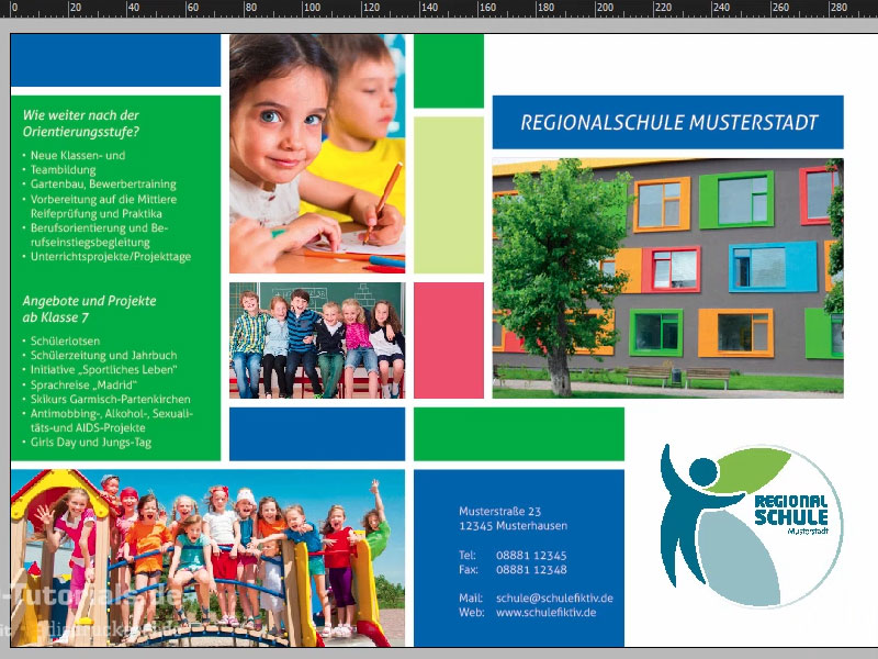 Falzflyer Din A5 Hochformat Mit 4 Seiten Gestalten Und Drucken Teil 2 Indesign Tutorials De