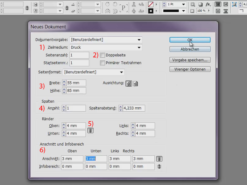 Visitenkarte Gestalten Mit Indesign Datenzusammenfuhrung Indesign Tutorials De