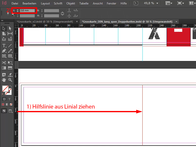 Weihnachtskarten Gestalten Grusskarten Erstellen Indesign Tutorials De