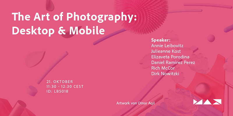 Session The Art of Photography bei der Adobe MAX