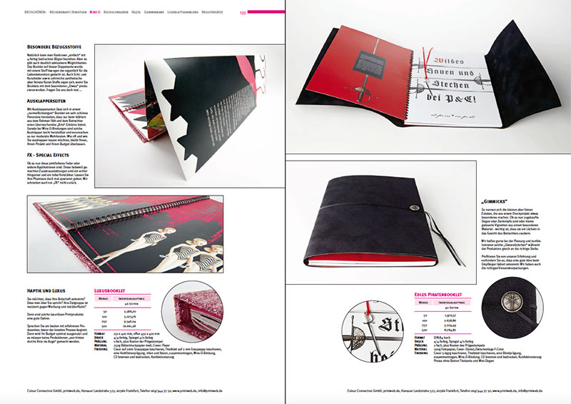 Seiten aus dem Kreativ-Katalog der Colour Connection GmbH