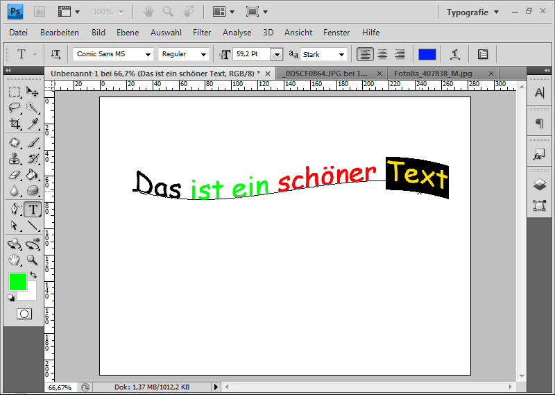 Tutorial Grundlagen Photoshop Texte Erstellen Und Bearbeiten