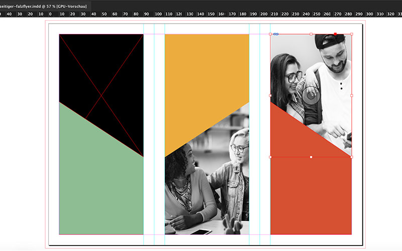 News Wie Ein Dreiseitiger Falz Flyer In Adobe Indesign Entsteht