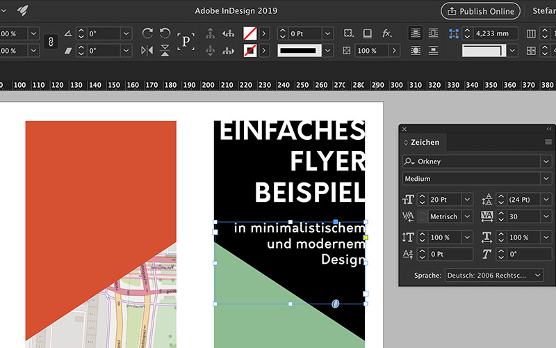 News Wie Ein Dreiseitiger Falz Flyer In Adobe Indesign Entsteht