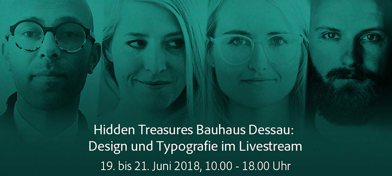 Adobe Live im Juni: Hidden Treasures Bauhaus Dessau – Design und Typografie im Livestream