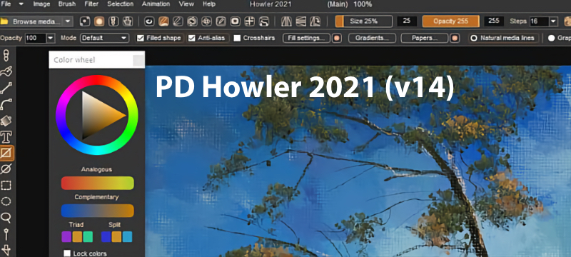 PD Howler 2021 – das schnelle Malprogramm mit 3D-Möglichkeiten