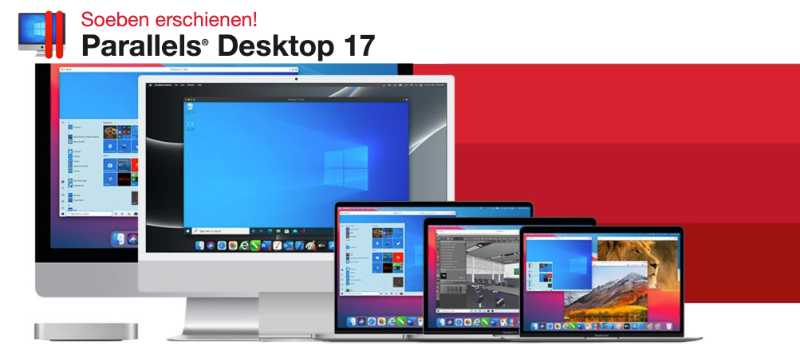 Parallels Desktop 17 auch für M1 und Windows 11
