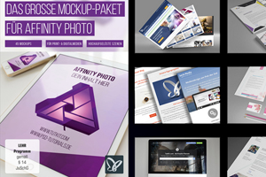Das große Affinity Photo Mockup Paket Das große Affinity Photo Mockup Paket