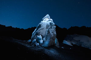 Ein Gletscher im Drohnenlicht Ein Gletscher im Drohnenlicht