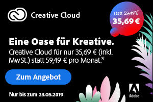 Eine Oase für Kreative: Creative Cloud zum Sonderpreis Eine Oase für Kreative: Creative Cloud zum Sonderpreis