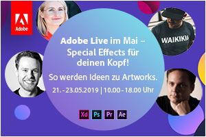 Adobe Live: Special Effects für eure Köpfe! Adobe Live: Special Effects für eure Köpfe!